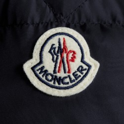 MONCLER Cluny Lang Jakke Herrer Hætte Dunfrakke vinterjakker Night blå