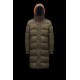 MONCLER Harel Lang Jakke Herrer Hætte Dunfrakke vinterjakker Reversible Electric blå