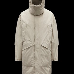 MONCLER Teyssier Parka Jakke Herrer Hætte Dunfrakke vinterjakker Oatmeal Beige