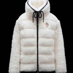 Moncler GRENOBLE Fleece Jacket Winter Dame Jakkes hvid