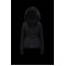 Moncler GRENOBLE Kort Nylon Street Style Plain Ski Jakkes With Fur Collar Sort