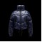 Moncler GRENOBLE Dame Jakkes Kort Casual Style Nylon Lang Sleeves Plain Logo Marine blå