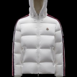 2022 Moncler Dincer Hætte Jacket Casual Kort Dunjakker Herrer Dunfrakke Vinter overtøj Off hvid