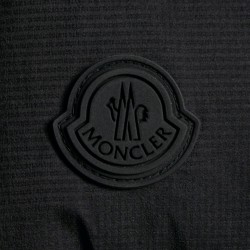 2022 Moncler Giraud Outdoor Kort Dunjakke Herrer Vinter Hætte Puffer Dunfrakke Overtøj Sort