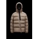 2022 Moncler Giraud Outdoor Kort Dunjakke Herrer Vinter Hætte Puffer Dunfrakke Overtøj Pearl River grå