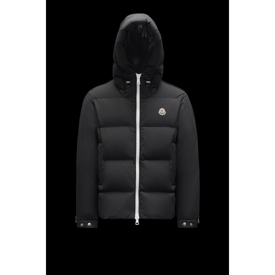 2022 Moncler Idil Hætte Jacket Casual Kort Dunjakker Herrer Dunfrakke Vinter overtøj Sort