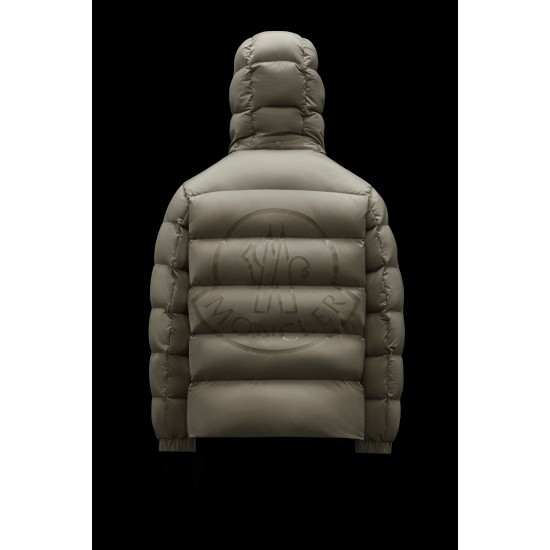 2022 Moncler Pallardy Casual Kort Dunjakke Herrer Puffer Dunfrakke Hætte Zip Up Vinter overtøj Beige