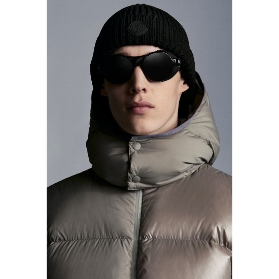 2022 Moncler Pallardy Casual Kort Dunjakke Herrer Puffer Dunfrakke Hætte Zip Up Vinter overtøj Beige