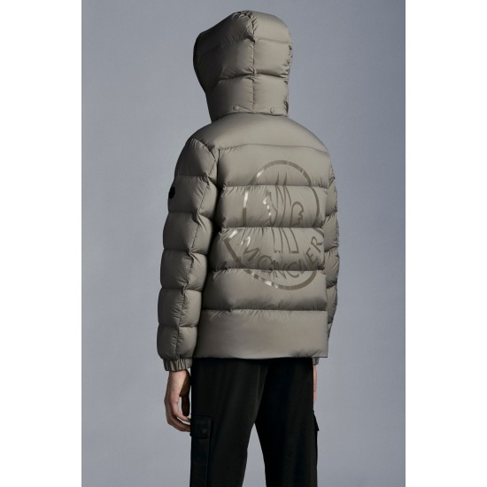 2022 Moncler Pallardy Casual Kort Dunjakke Herrer Puffer Dunfrakke Hætte Zip Up Vinter overtøj Beige