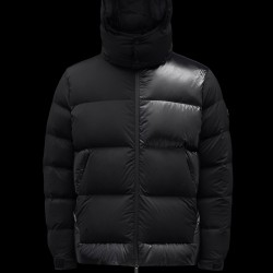 2022 Moncler Pallardy Casual Kort Dunjakke Herrer Puffer Dunfrakke Hætte Zip Up Vinter overtøj Sort