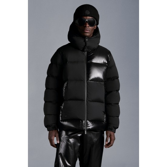 2022 Moncler Pallardy Casual Kort Dunjakke Herrer Puffer Dunfrakke Hætte Zip Up Vinter overtøj Sort