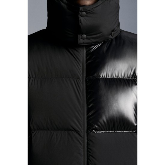 2022 Moncler Pallardy Casual Kort Dunjakke Herrer Puffer Dunfrakke Hætte Zip Up Vinter overtøj Sort