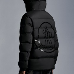 2022 Moncler Pallardy Casual Kort Dunjakke Herrer Puffer Dunfrakke Hætte Zip Up Vinter overtøj Sort