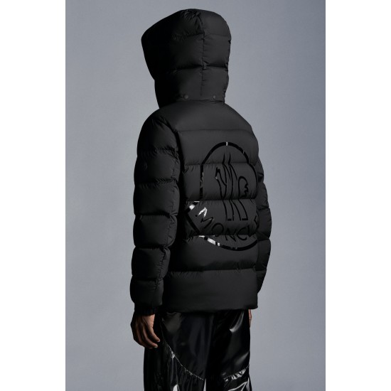 2022 Moncler Pallardy Casual Kort Dunjakke Herrer Puffer Dunfrakke Hætte Zip Up Vinter overtøj Sort