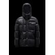 2022 Moncler Promio Leather Jacket Casual Kort Dunjakker Herrer Dunfrakke Vinter overtøj Sort