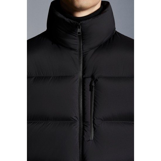 2022 Moncler Quiberville Kort Dunjakke Herrer Vinter Coat Overtøj Sort