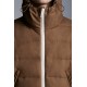 2022 Moncler Vabb Kort Dunjakke Herrer Zip Up Hætte Dunfrakke Steel Lyserød Rustic