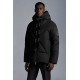 2022 Moncler Vercel Kort Dunjakke Herrer Zip Up Hætte Dunfrakke Sort