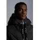 2022 Moncler Vercel Kort Dunjakke Herrer Zip Up Hætte Dunfrakke Sort