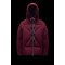 2022 Moncler Vercel Kort Dunjakke Herrer Zip Up Hætte Dunfrakke Burgundy Rød