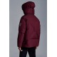 2022 Moncler Vercel Kort Dunjakke Herrer Zip Up Hætte Dunfrakke Burgundy Rød