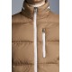 MONCLER Delaume Kort Dunjakke Herre Puffer Dunfrakke Vinter overtøj Camel Beige