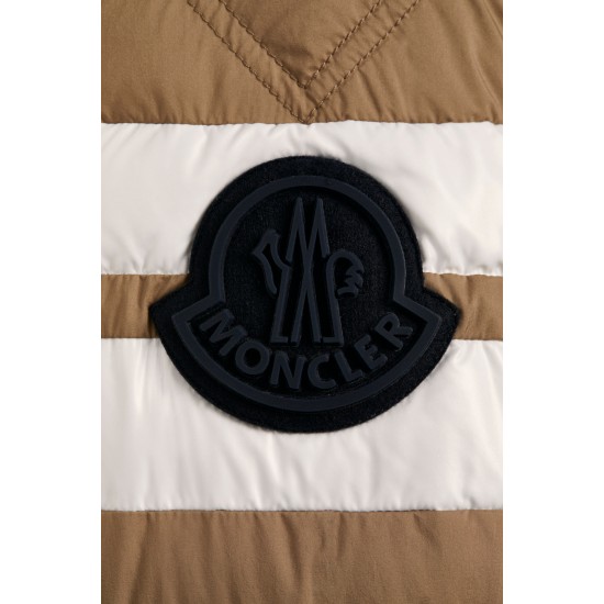 MONCLER Delaume Kort Dunjakke Herre Puffer Dunfrakke Vinter overtøj Camel Beige