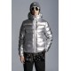 MONCLER Freville Dunjakke Herrer Hætte Puffer Dunfrakke Vinter overtøj Reversible Off hvid Silver