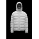 MONCLER Freville Dunjakke Herrer Hætte Puffer Dunfrakke Vinter overtøj Reversible Off hvid Silver