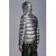 MONCLER Freville Dunjakke Herrer Hætte Puffer Dunfrakke Vinter overtøj Reversible Off hvid Silver