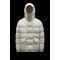 MONCLER Grimblat Kort Dunjakke Herrer Hætte Puffer Dunfrakke Vinter overtøj Ivory hvid