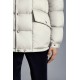 MONCLER Grimblat Kort Dunjakke Herrer Hætte Puffer Dunfrakke Vinter overtøj Ivory hvid