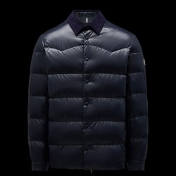 MONCLER Lemoine Overshirt Dunjakke Herre Vinter Dunfrakke Overtøj Natteblå