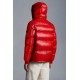 MONCLER Maury Dunjakke Herrer Hætte Puffer Dunfrakke Vinter overtøj Ruby Rød