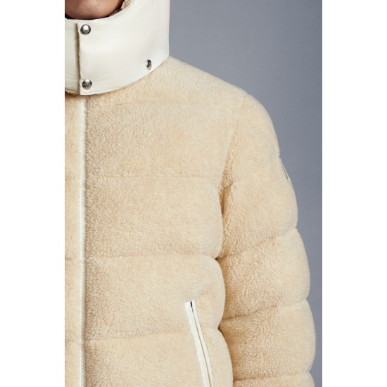 MONCLER Michon Dunjakke Herrer Hætte Puffer Dunfrakke Vinter overtøj Sand Beige