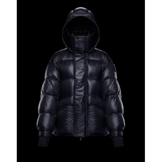 Moncler GRENOBLE Herrer Puffers Hætte Dunjakker Navy Blå