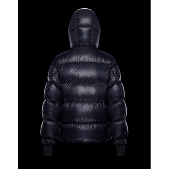 Moncler GRENOBLE Herrer Puffers Hætte Dunjakker Navy Blå