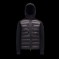 Moncler GRENOBLE Nylon Plain Logo Herrer Padded Hætte Dunjakker Dark Blå