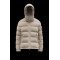 Moncler Maya Corduroy Jacket Kort Quilted Dunjakker Herrer Hætte Dunfrakker Vinter overtøj Melange Light grå