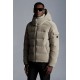 Moncler Maya Corduroy Jacket Kort Quilted Dunjakker Herrer Hætte Dunfrakker Vinter overtøj Melange Light grå