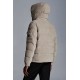 Moncler Maya Corduroy Jacket Kort Quilted Dunjakker Herrer Hætte Dunfrakker Vinter overtøj Melange Light grå