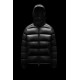 Moncler Maya Kort Quilted Dunjakke Herrer Hætte Dunfrakker Vinter overtøj Sort