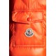 Moncler Maya Kort Quilted Dunjakke Herrer Hætte Dunfrakker Vinter overtøj Bright Orange