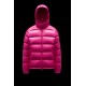 Moncler Maya Kort Quilted Dunjakke Herrer Hætte Dunfrakker Vinter overtøj Lyserød