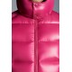 Moncler Maya Kort Quilted Dunjakke Herrer Hætte Dunfrakker Vinter overtøj Lyserød