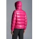 Moncler Maya Kort Quilted Dunjakke Herrer Hætte Dunfrakker Vinter overtøj Lyserød