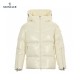 23FW Moncler Hooded Lange ærmer Short Dunjakke Beige Frakke