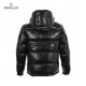 23FW Moncler Montclar Quilted Shell Hooded Lange ærmer Short Dunjakke Sort Frakke