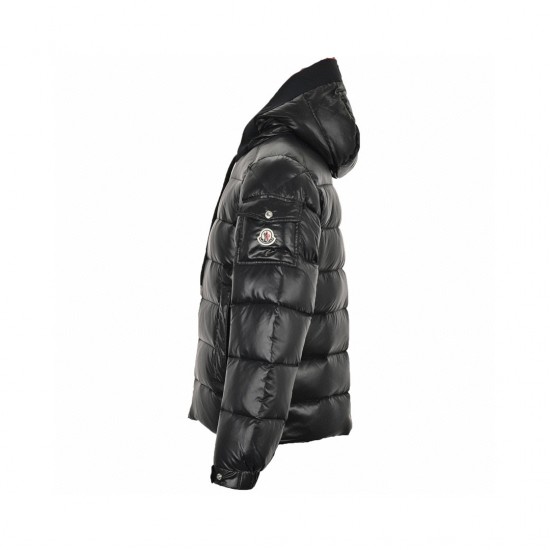 23FW Moncler Pavin Hood Sort Lange ærmer Dunjakke