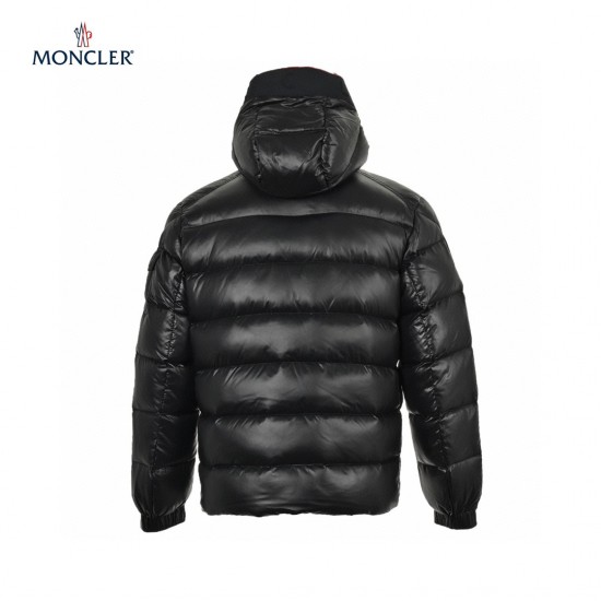 23FW Moncler Pavin Hood Sort Lange ærmer Dunjakke